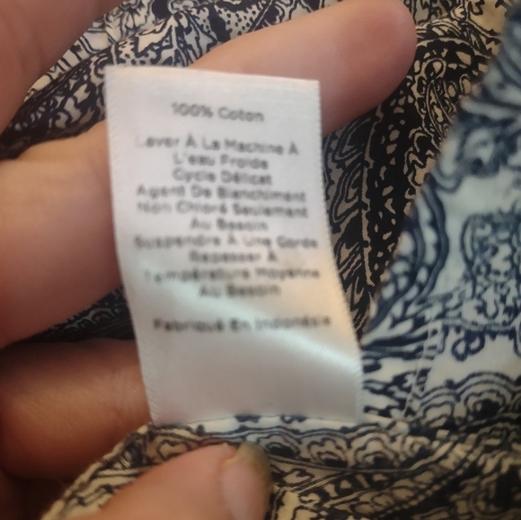 Talbot's paisley woman's plus size 2x button up long sleeve shirt top - Picture 7 of 8